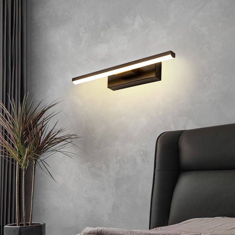1-Licht linearer Schatten Wandleuchten moderner Metallmontageleuchte Metallmontage