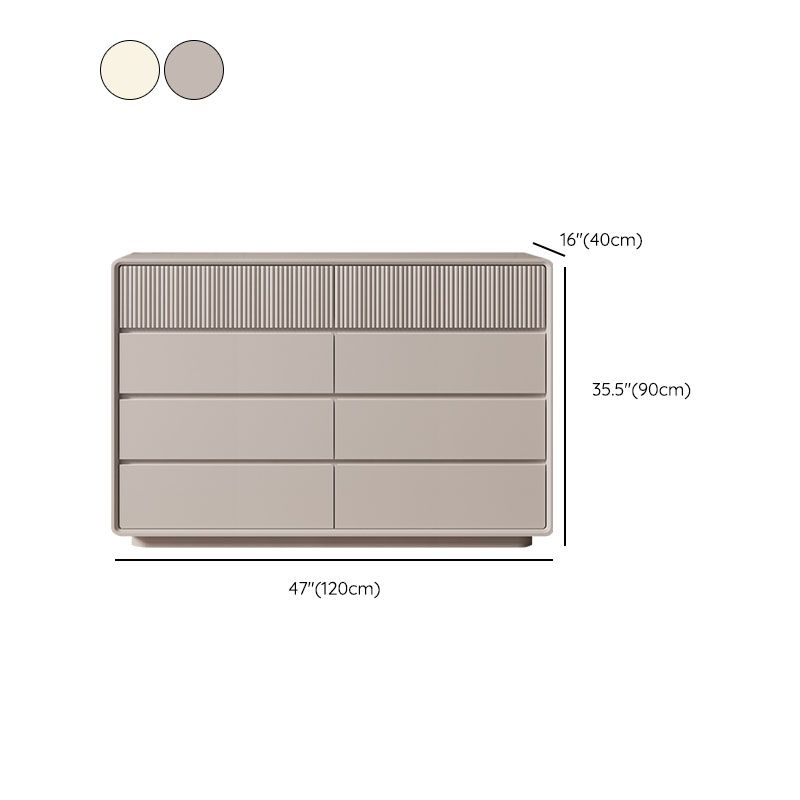 Modernism Horizontal Double Dresser Wood Dresser with 5/6/8 Drawers for Home