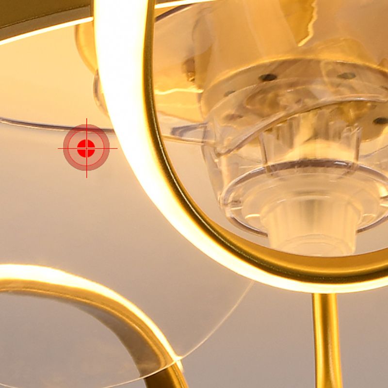 Moderne Deckenventilator Leiche LED Deckenhalterung mit Metall für Schlafzimmer