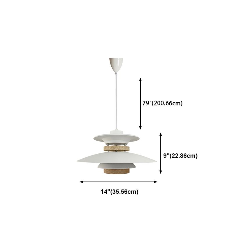 Pendre en métal contemporain Aménagement d'éclairage suspendu simple pour salle à manger