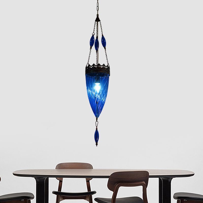 Lampe à suspension conique au milieu du siècle