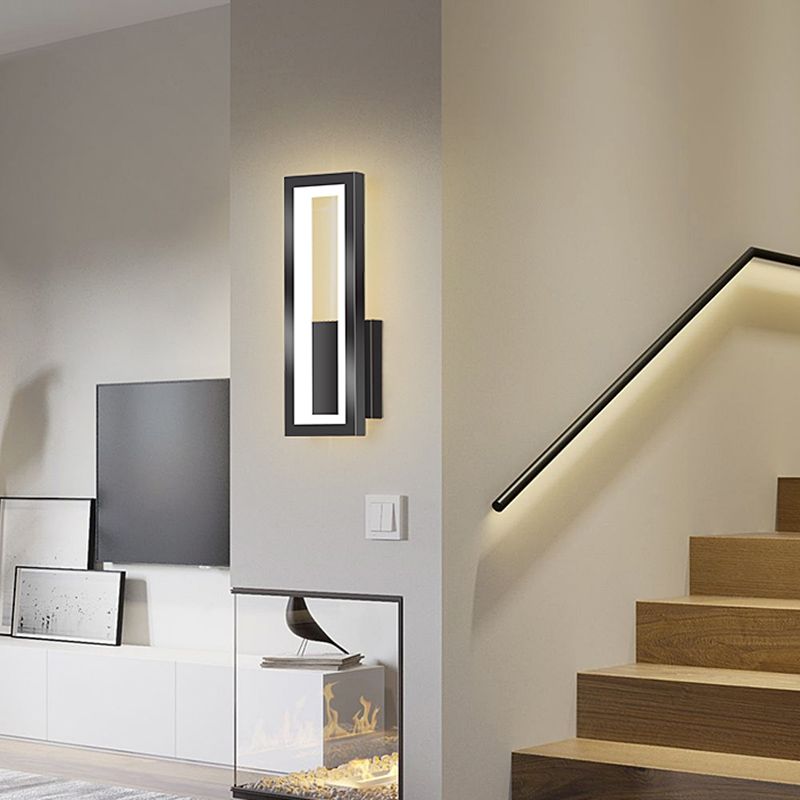 Rechthoekige wandverlichting armaturen moderne minimalistische stijl acryl wandlicht