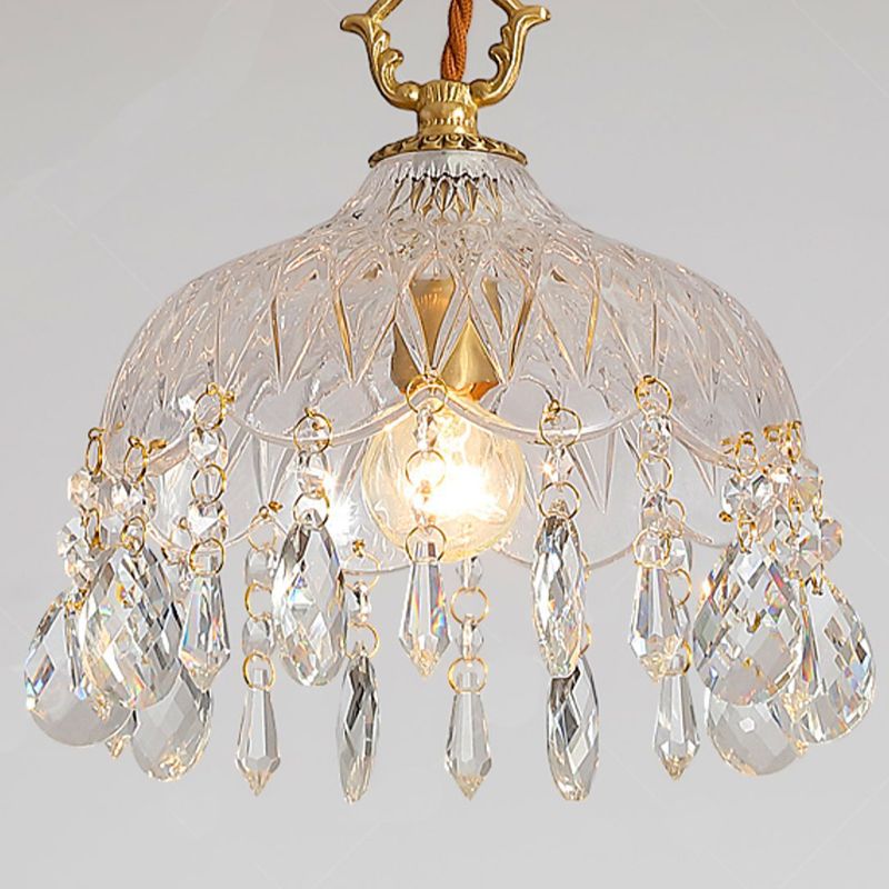 Contemporary Golden Wall Light Fixture with Glass Shade for Sitting Room