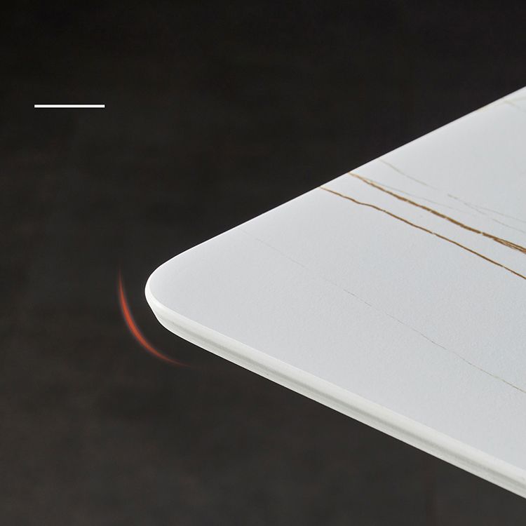 Contemporary Rectangle Bar Counter Table Sintered Stone Dining Table for Restaurant