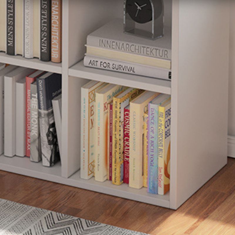 Standard Engineered Wood Bookcase Scandinavian Closed Back Bookshelf