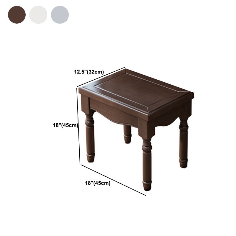 3-Piece Set Makeup Vanity Victorian Mirror and Stool Dressing Desk