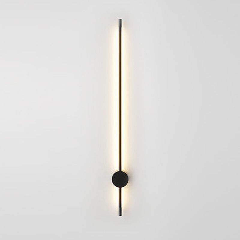 Minimalist Metal Wall Light Straight Shape LED Wall Sconce for Bedroom