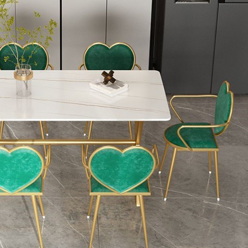 Dining Room Stone Dining Table Luxury Rectangle Dinner Table