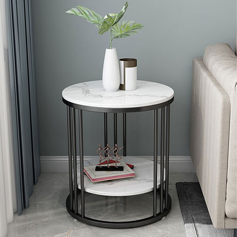 Minimalist Round Corner Table Frame Sofa Side Table for Living Room