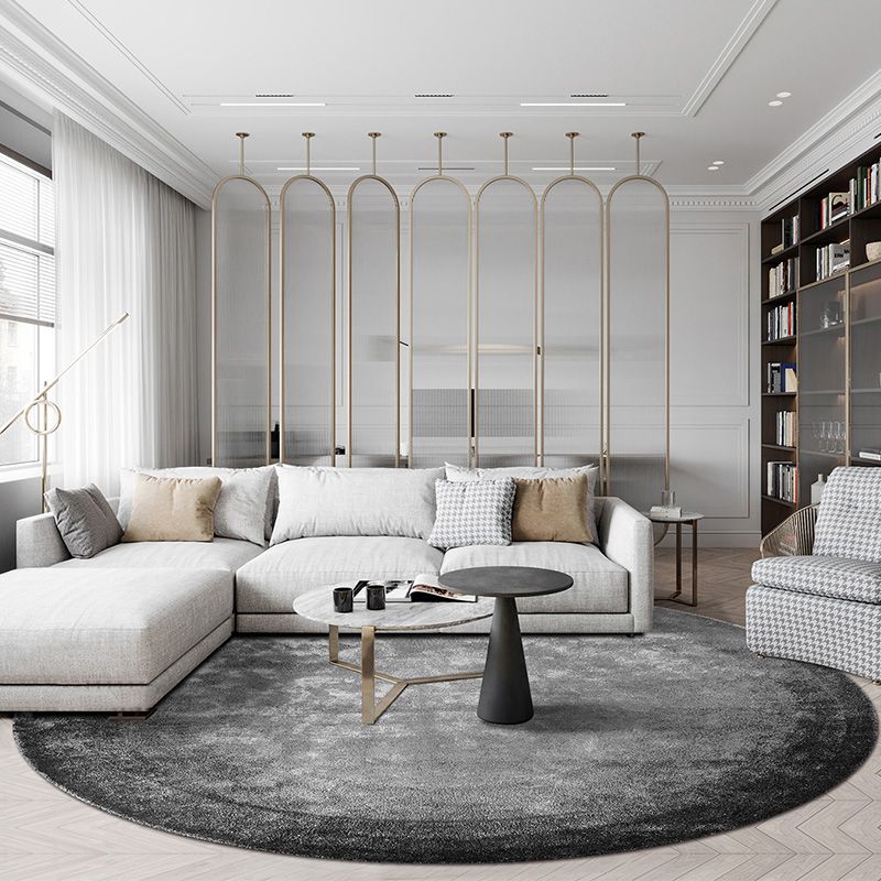 Fancy Modern Carpet Green Polyester Area Rug Tie-Dye Pattern Stain Resistant Rug for Home Decor