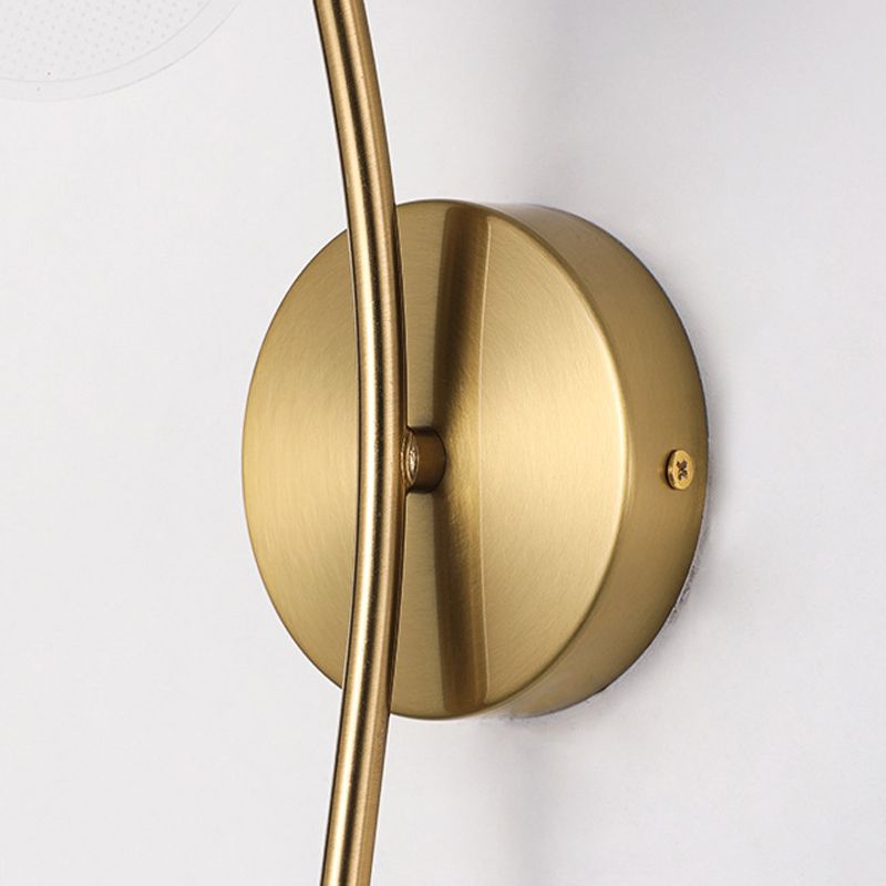 Contemporary Wall Sconce Flower Wall Light Fixture with Acrylic and Metal for Bedroom