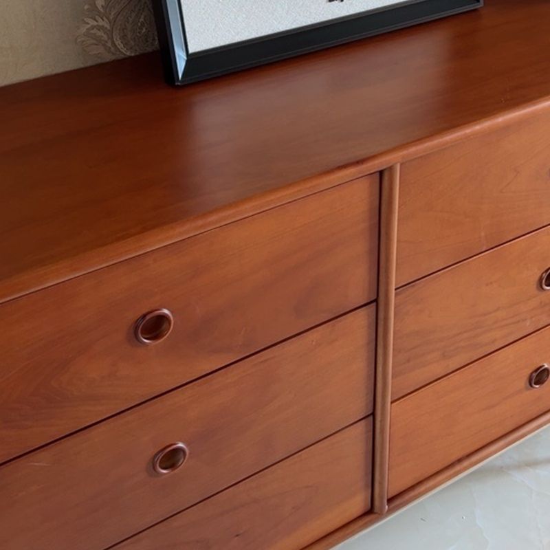Ultra-Modern Double Dresser Pine Storage Chest Dresser for Bedroom