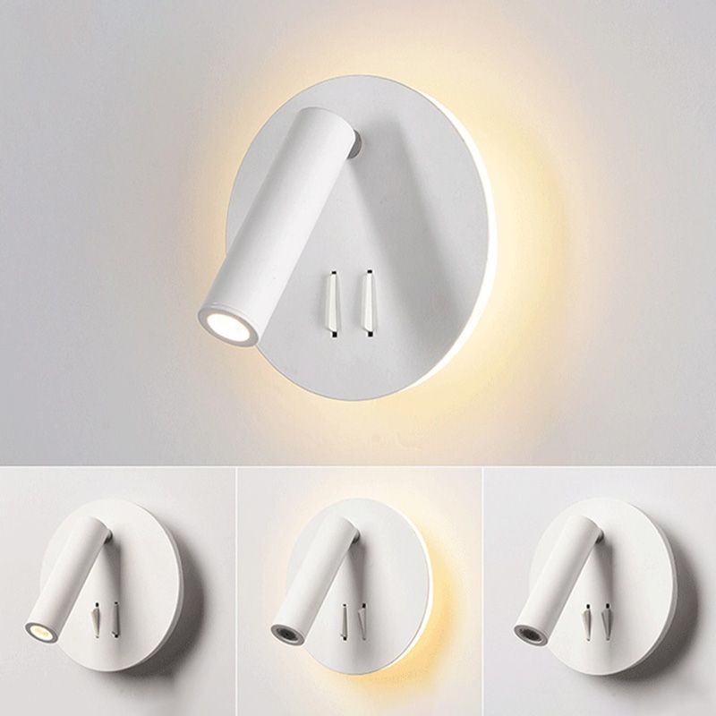 Lampe de lecture LED de lit de chevet LED LED LED-PECTORY MATIQUE contemporain pour chambre à coucher