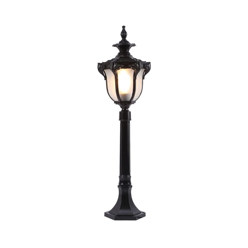 Prismatic Glass Bell Shade Path Lighting Traditional 1-Light Pathway Landscape Light