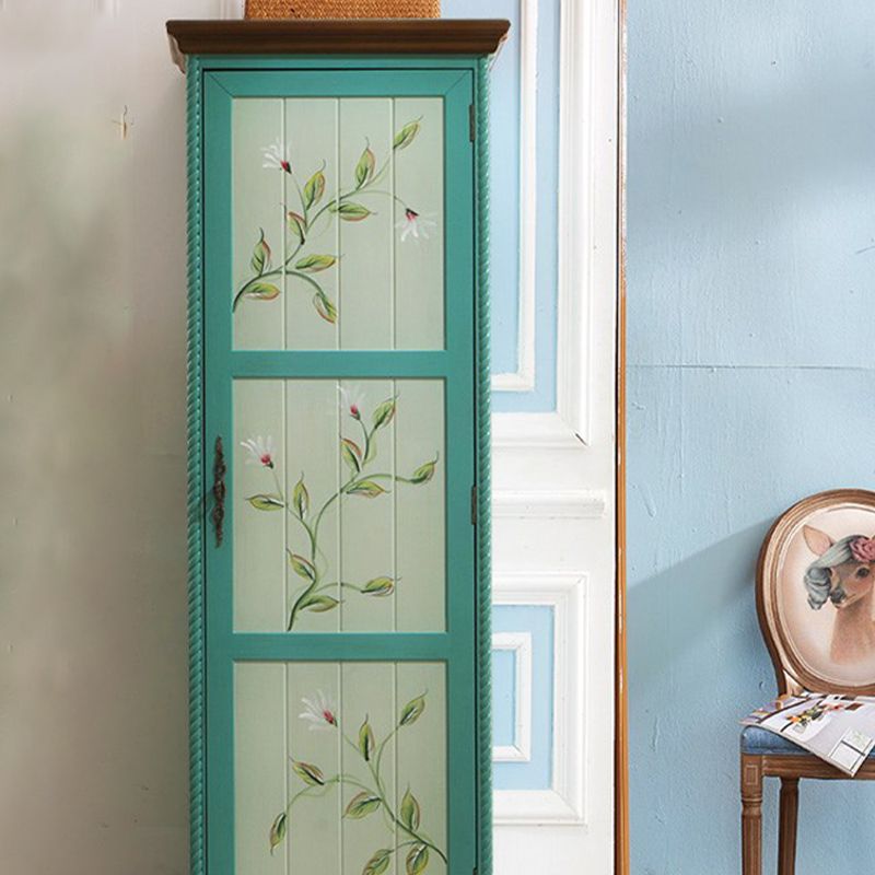 Coastal Storage Cabinet for Bedroom Matte Finish Birch Wood Cabinet