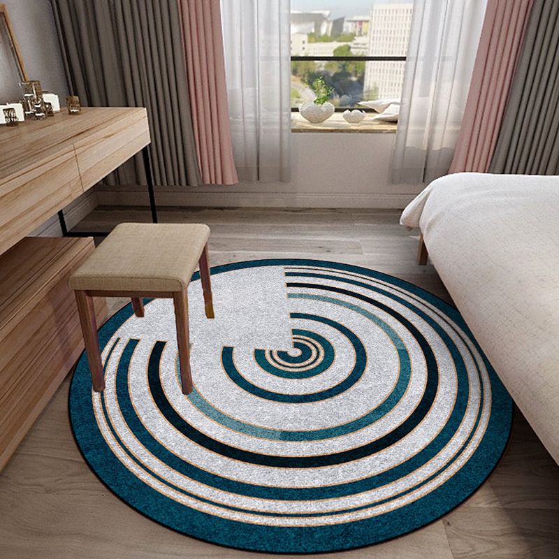 Black Diamond Rug Polyster Simple Rug Washable Rug for Living Room