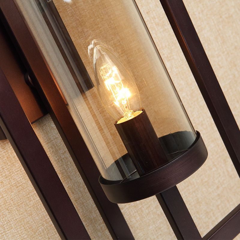 Amber Glass Black Approche du luminaire d'éclairage 1-Light Farmhouse Murd Murd Lighting for Corridor with Metal Frame