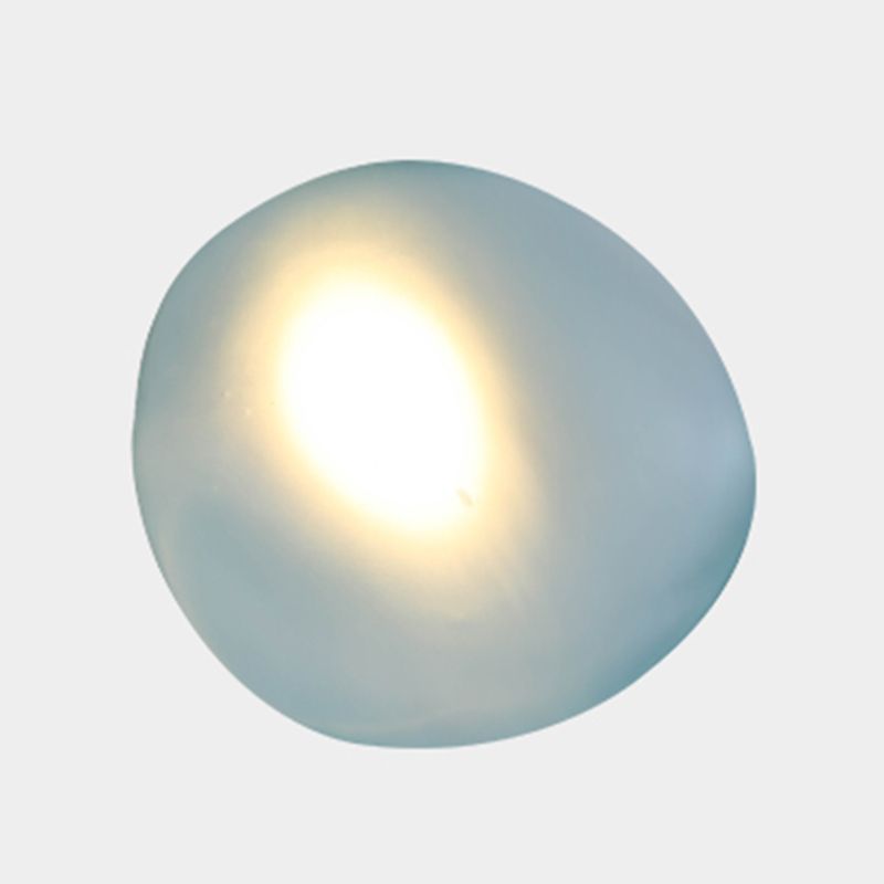 Simple Glass Sconce Light Fixtures One Head Modern Geometric Wall Lamp for Bedroom