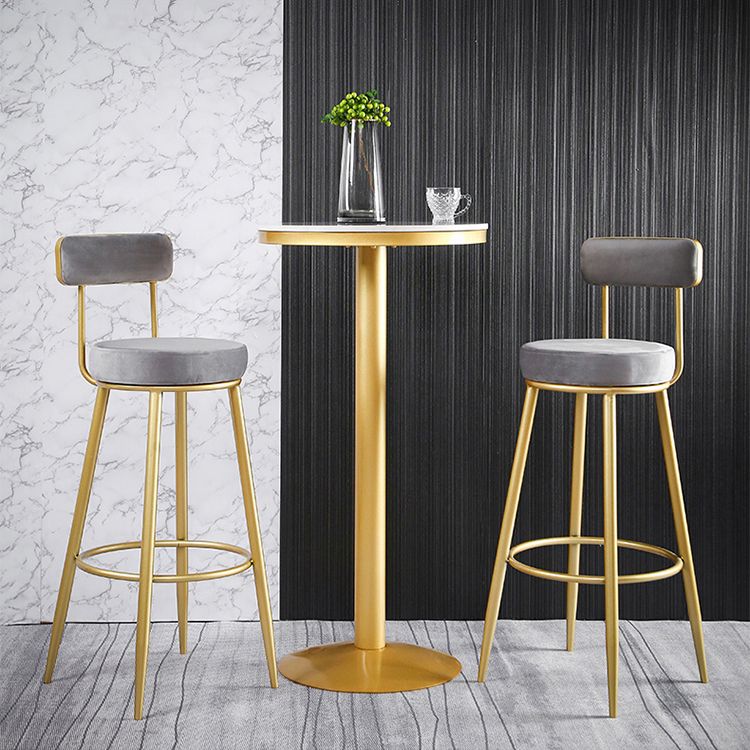 Glam 1/2/3 Pieces Round Bar Table Set Fixed Table Counter Set for Dining Room