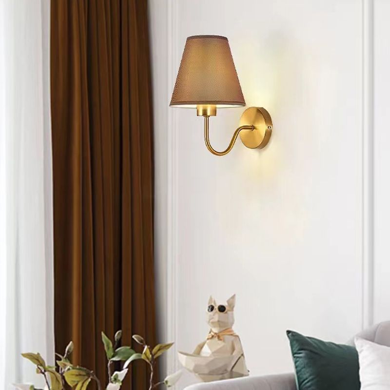 Modernism Wall Sconce Fabric Shade Sconce Lighting for Living Room