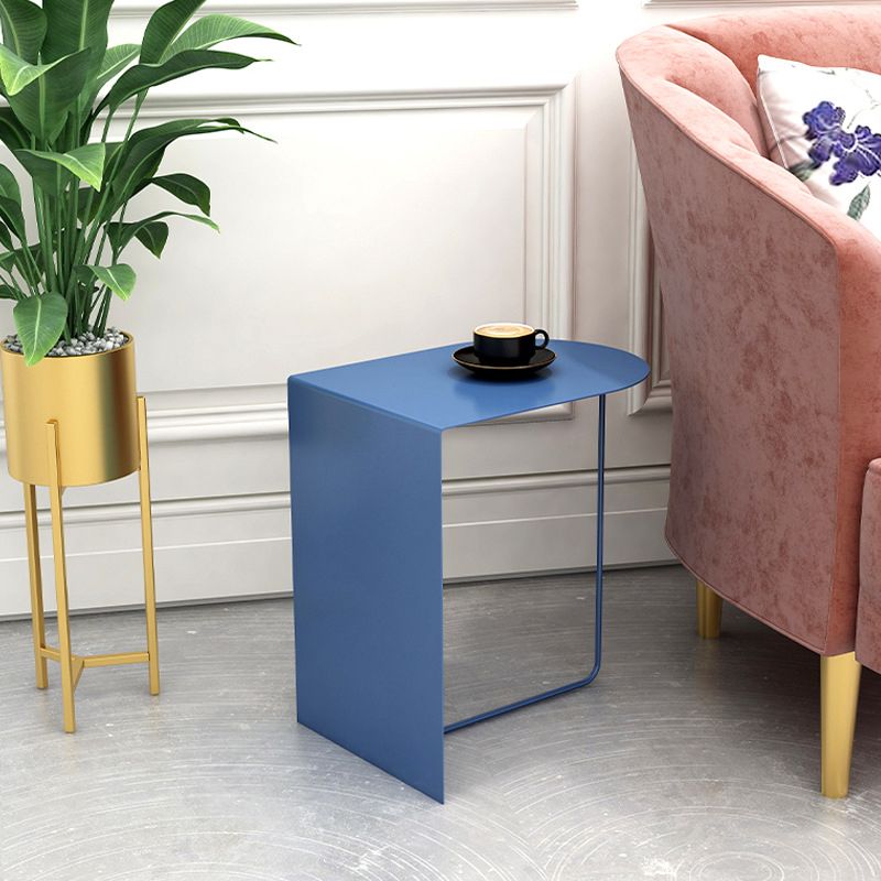 19.69" Tall Mid-century Side End Table Metal Abstract Sofa Side Accent Table
