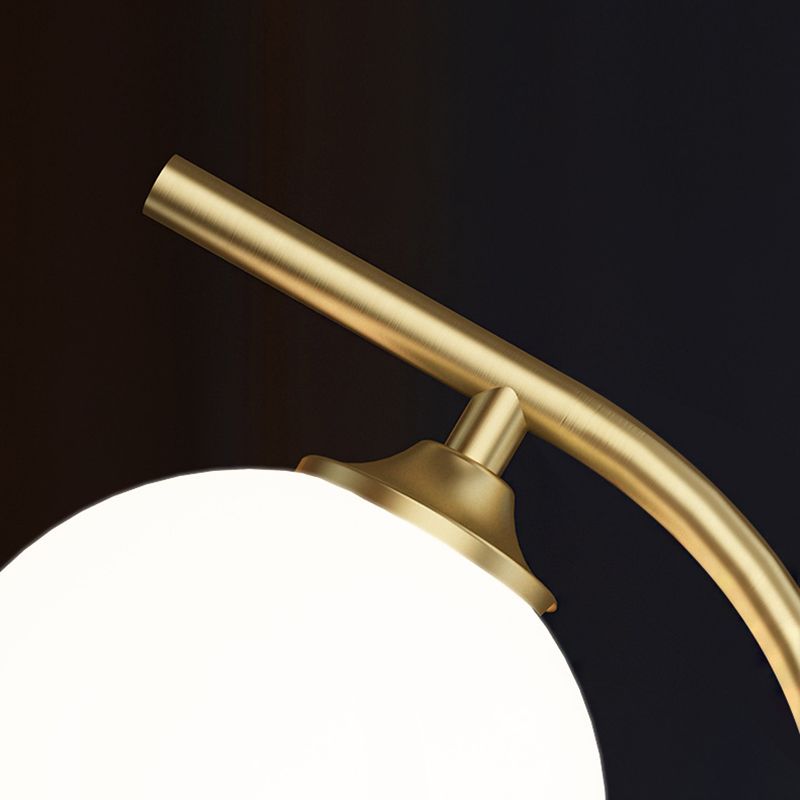 1 Light Ball Wall Sconces Modern Style Glass Wall Mounted Lamps