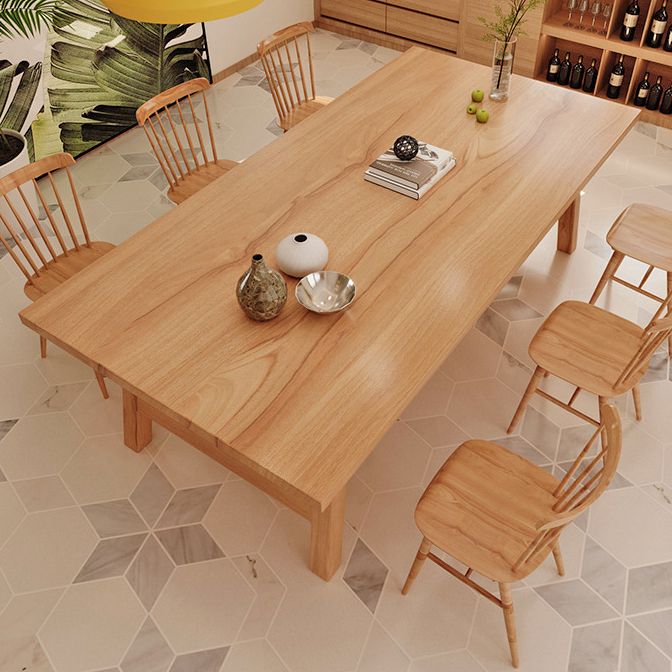 Rechthoek Pine vaste houten tafel moderne eettafel met bok met een restaurant voor restaurant
