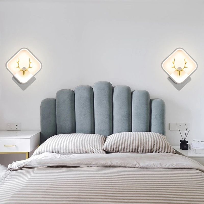 Light metal a parete geometrica contemporanea in metallo 1 lampada a LED LAD