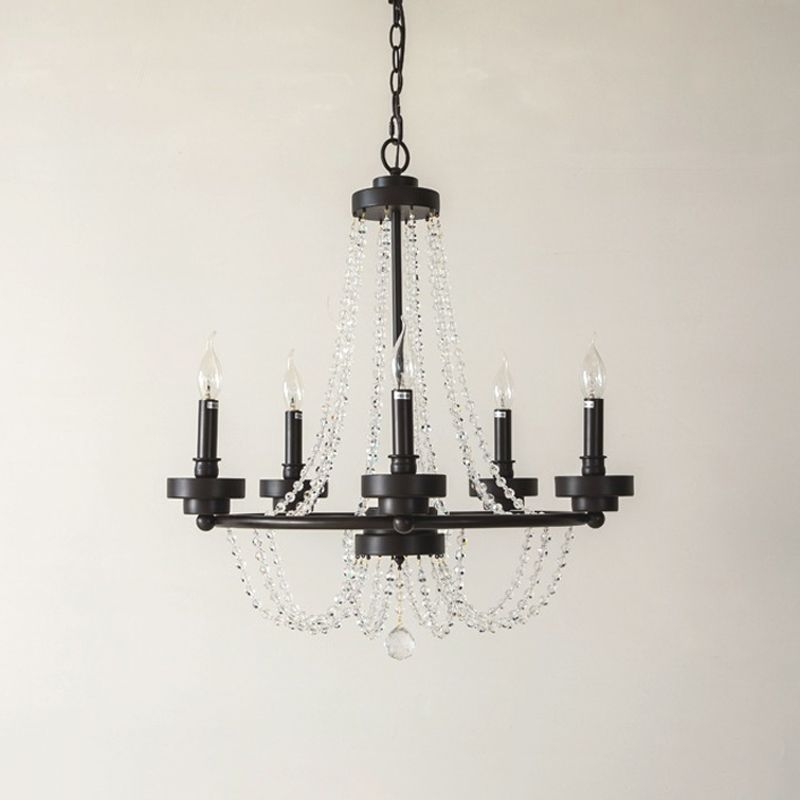 LAMPE MÉTALLIQUE LAMPE SUSPENSION DE RETRO 5-LIGHT CHANDELIER PROST DE LA PLUS