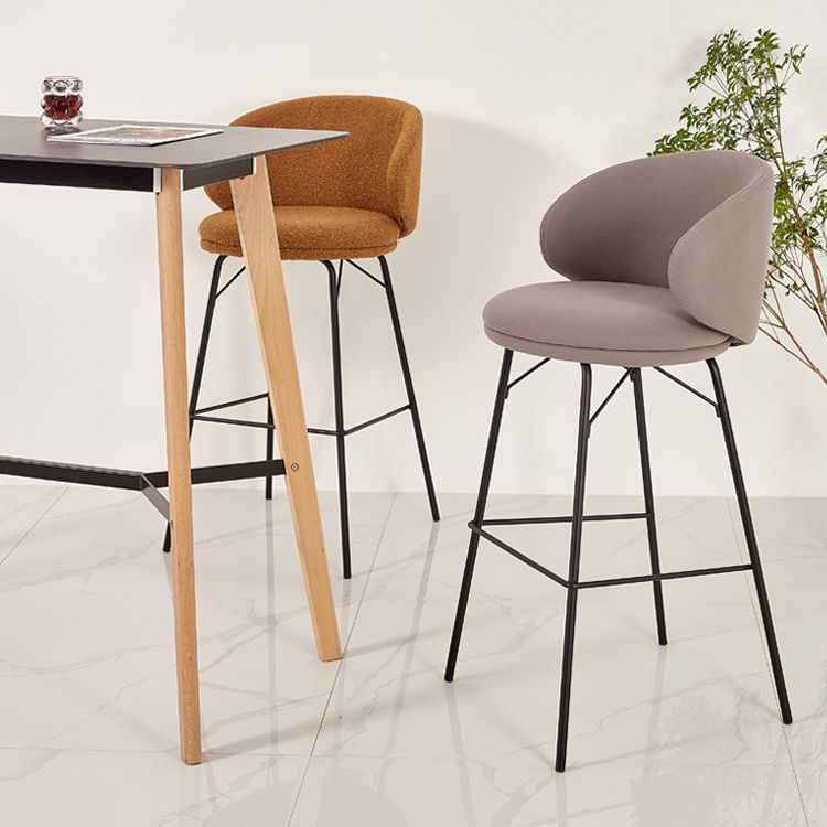 Modern Style Metal Bar-stool Bucket Counter Bar Stool for Home