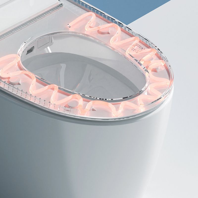 Contemporary Siphon Jet Toilet Bowl All-In-One Toilet with Vitreous China
