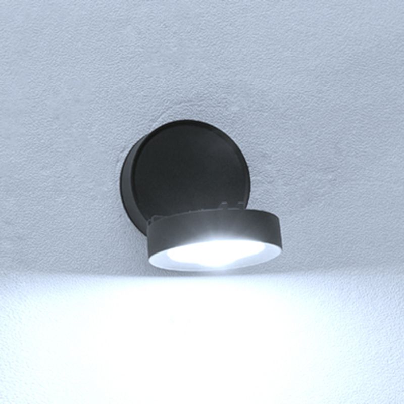 Dark Black LED Wall Sconce Aluminum & Acrylic Modernism Wall Light