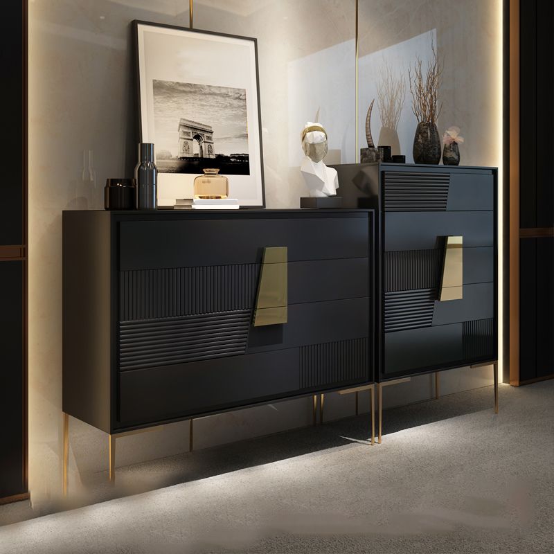 Contemporary Storage Chest Stone Dresser with 4/5 Drawers , 15.6 Inch Width