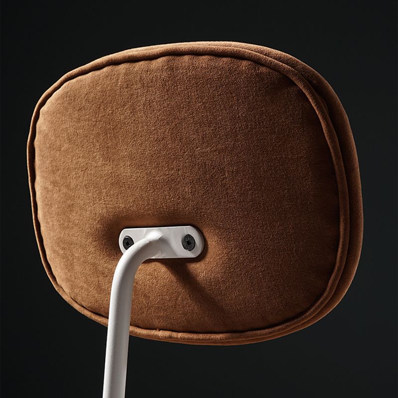 Chaise de salle à manger de style contemporain Chaise d'appoint sans accoudoirs avec pieds en métal