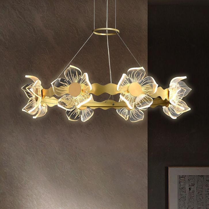 Eigentijds plafond hanglampje lichtglas hangend licht licht voor woonkamer