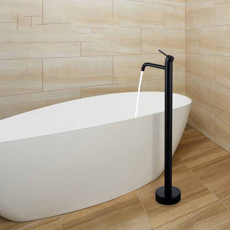 Modern Freestanding Bathtub Faucet Metal Bathroom Faucet with Handle