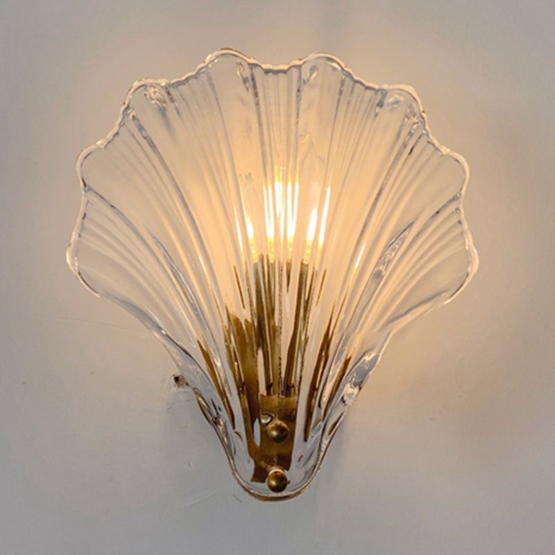 Glass Geometric Wall Sconce Lights Modern Style 1 Light Wall Mounted Lamps