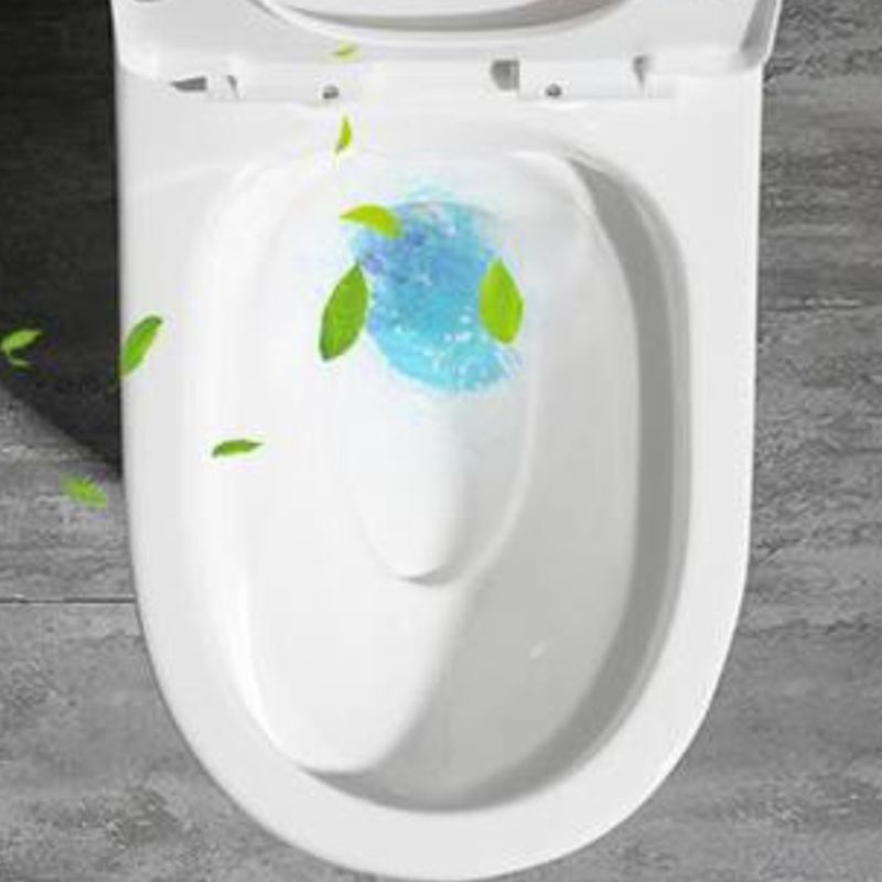 Contemporary Siphon Jet Flush Toilet White Urine Toilet with Seat for Bathroom