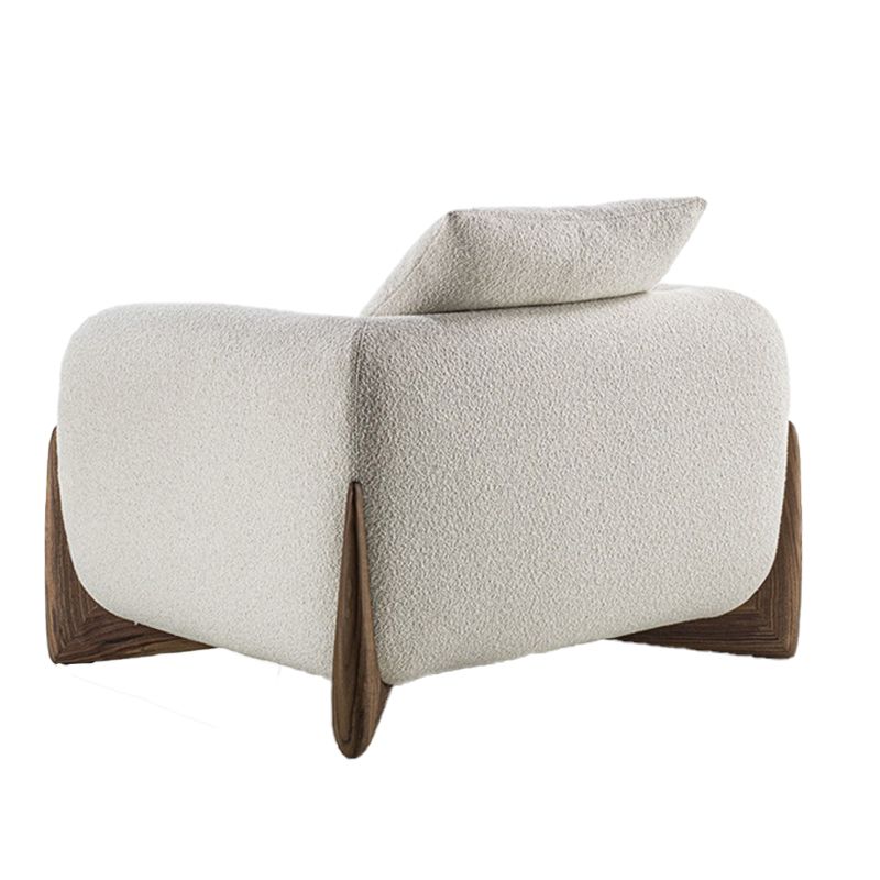 Modern Tuxedo Arm Standard Sofa Fabric Tight Back Sofa with Pillow