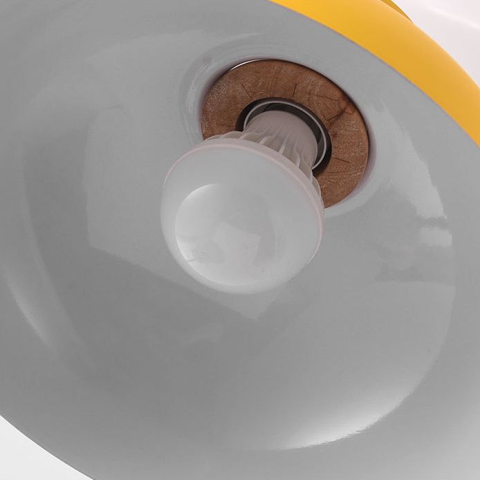 Aluminum Macaroon Hanging Light Contemporary Style Mini Suspension Lighting Fixture for Bedroom Kitchen