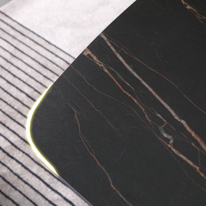 1/4/5/7 Pcs Metal Modern Dining Room Set with Rectangle Metal Base Table Dining Set