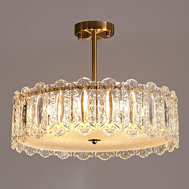 Nordic Flush Mount Light Minimalist Flush Mount Ceiling Light Fixture with Glass Shade