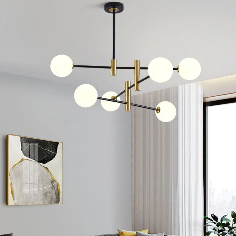 Moderni lampadari a LED Bubble lampadario lampadario Fissature di illuminazione vetro