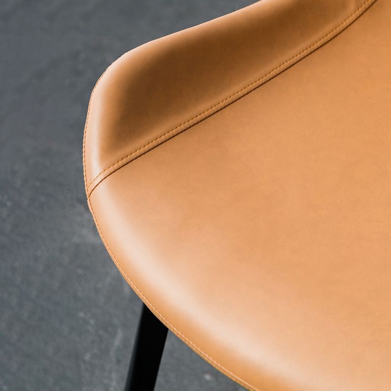 Sillas de comedor estilo moderno Sillas auxiliares de cocina sin brazos con patas de metal