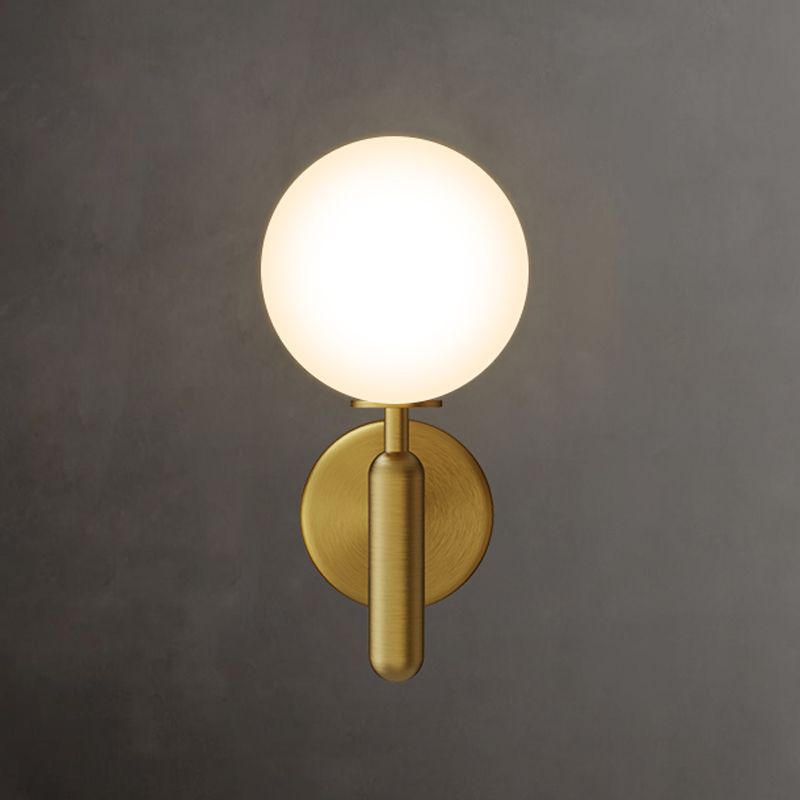 Luces de apliques de pared globales de estilo moderno 1 iluminación ligera de montaje en pared para dormitorio