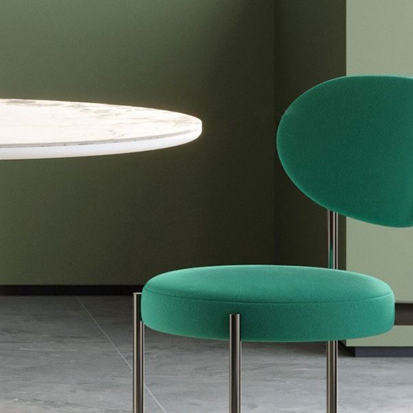 Metal Contemporary Free Form Dining Table Sintered Stone Table with 3 Legs