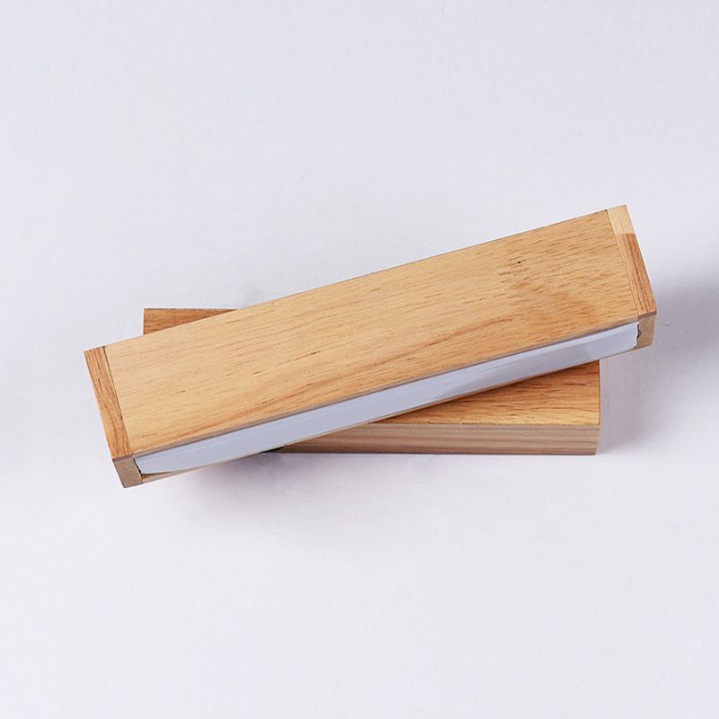 Wood Wall Sconce Light Modern Style Wall Sconce Lighting for Living Room