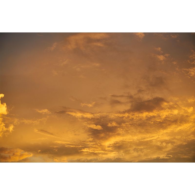 Horizontal Photography Sky Landscapes Mural Eco-friendly Wallpaper for Bedroom