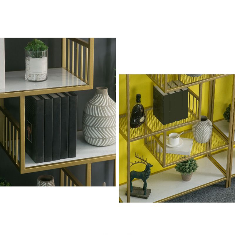 Etagere Modern Style Bookcase Metal Bookshelf for Home Office