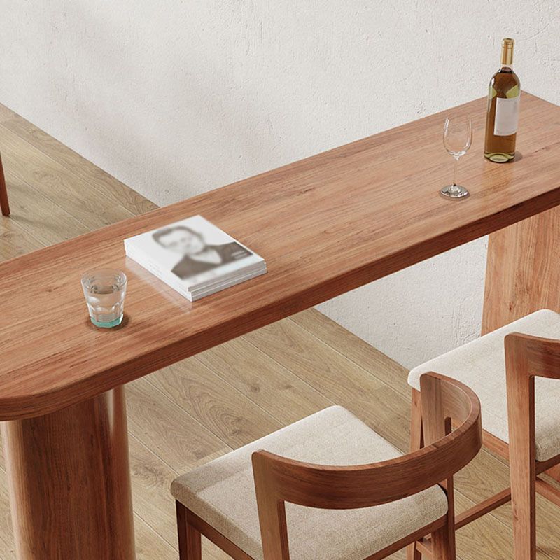 Mesa de madera de la mesa de mostrador de pino